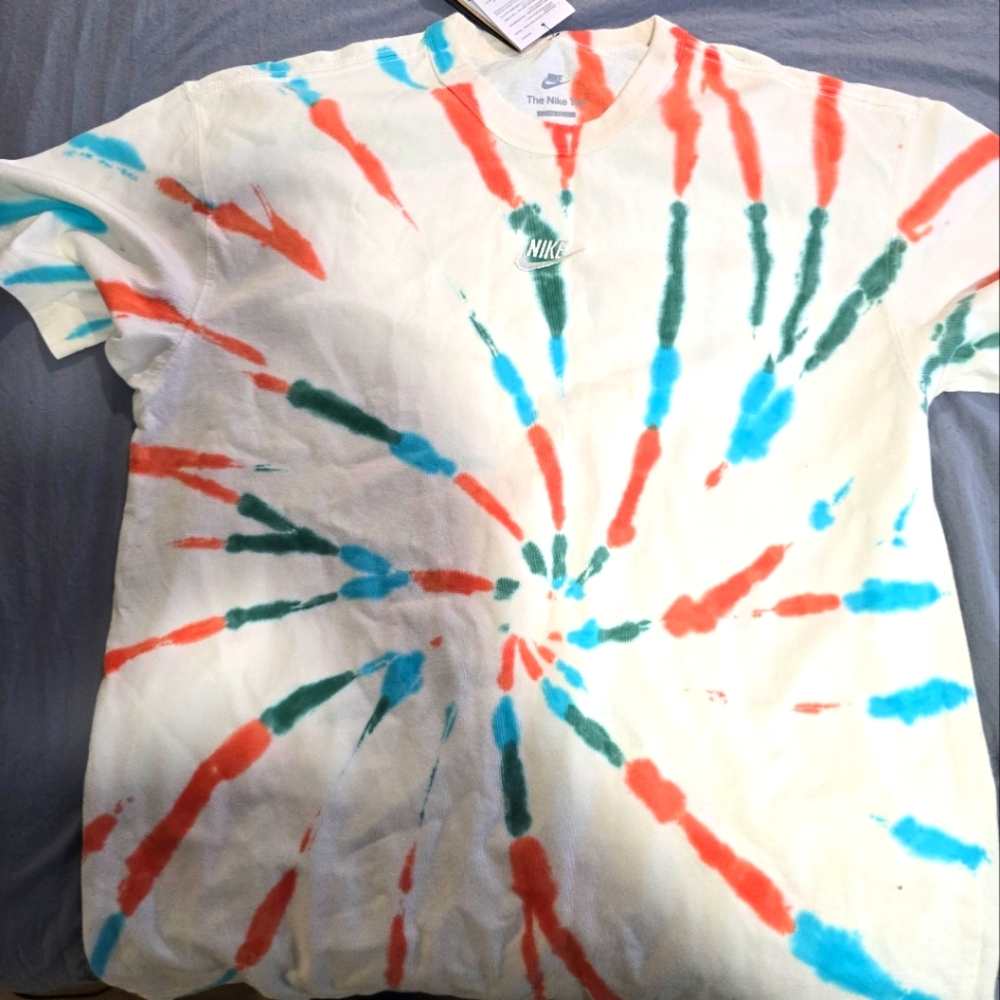Nike Vibrant Tie-Dye Tee with Logo